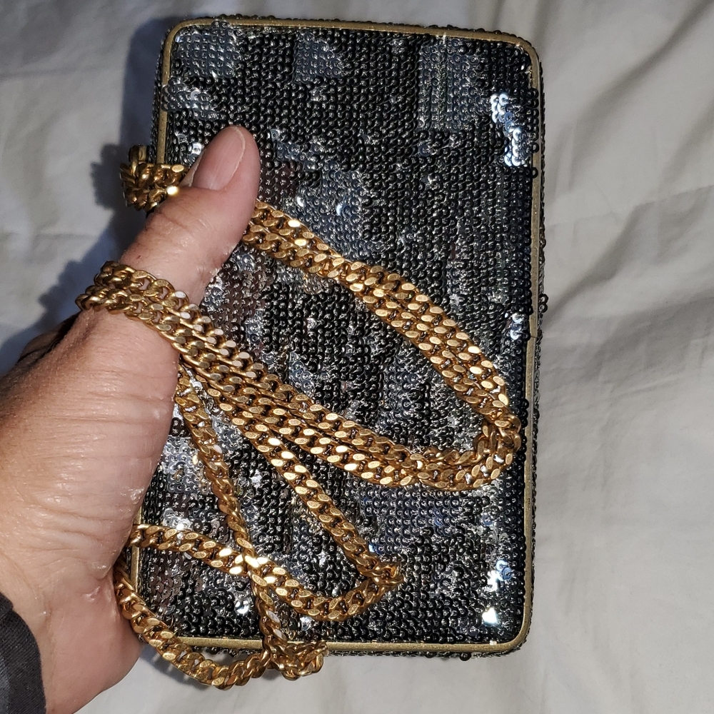 J. Crew Sequin Clutch